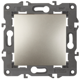 Кнопка Н.О. 
Elegance,  одноклавишный,   цвет - шампань,  пластмасса,  Б0047865,  14-1111-04,  ЭРА
 - PULSAL.RU