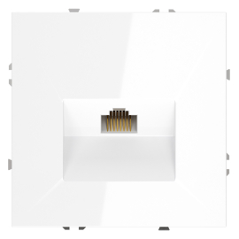 Розетка компьютерная RJ45 Cat.6 (UTP)
S70,  одинарная,   цвет - белый глянцевый,  пластмасса,  VLS060101,  Voltum
 - PULSAL.RU