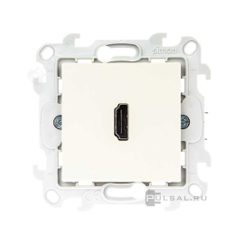 Розетка HDMI, v.1.4
Simon 24 Harmonie,   цвет - слоновая кость,  пластмасса,  2411094-031,  Simon
 - PULSAL.RU