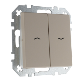 Выключатель для жалюзи
Epsilon,  Retro Liregus,  без фиксации,  без подсветки,   цвет - кремовый матовый,  пластмасса,  IJZ.10-001-01.R/ONC,  LIREGUS
 - PULSAL.RU