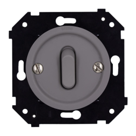 Кнопка клавишная
Шедель Бриз,  одноклавишный,   цвет - титан матовый,  пластмасса,  B3-220-26M-PB,  Bironi
 - PULSAL.RU