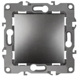 Выключатель
Эра 12,  одноклавишный,  без подсветки,   цвет - графит,  пластмасса,  Б0019276,  12-1101-12,  ЭРА
 - PULSAL.RU