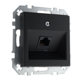 Розетка компьютерная RJ45 Cat.6 (UTP)
Epsilon,  Retro Liregus,  одинарная,   цвет - черный матовый,  пластмасса,  IKL-001-01.R/SWM,  LIREGUS
 - PULSAL.RU