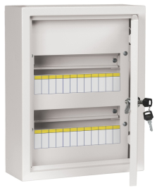 Щит TITAN 3 ЩРн-24з-1, TITAN 3, навесной, IP 31,  модулей - 24, металл,  цвет - серый, MKM13-N-24-31-Z, IEK - PULSAL.RU