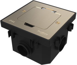 Лючок MultiDesk с монтажной коробкой для бетонных полов (без розеток)
MultiDesk,  W45,  напольная,  1 пост,   цвет - никель,  металл,  IP 44,  MDK20202NC,  Systeme Electric
 - PULSAL.RU