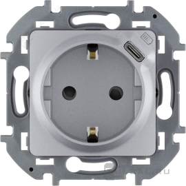 Электрическая розетка с USB type-C, 1,5A, 7,5Вт
Inspiria,  USB type-C 5V,  Электр. с USB,  одинарная,   цвет - алюминий,  пластмасса,  673772,  6 737 72,  Legrand
 - PULSAL.RU