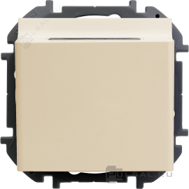 Выключатель карточный
Inspiria,  одноклавишный,  с подсветкой,   цвет - слоновая кость,  пластмасса,  673801,  6 738 01,  Legrand
 - PULSAL.RU