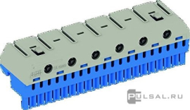 Клеммник самозажимной N20x4+6x25мм ZK206B UK600,  AT/U, ZK206B, ABB - PULSAL.RU