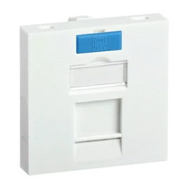 Лицевая панель для разъема Modular Jack (с маркировкой)
LK Studio,  одинарная,   цвет - белый матовый,  пластмасса,  87013 LK45,  87013,  Экопласт
 - PULSAL.RU