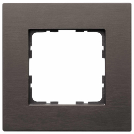 Рамка
R3,  1 пост,   цвет - мокко,  вертикальная,  горизонтальная,  металл,  81001AZ,  Wedder
 - PULSAL.RU