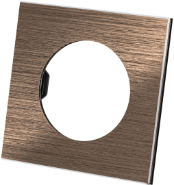 Рамка
Байкал,  1 пост,   цвет - бронзовый шлифованный алюминий,  вертикальная,  горизонтальная,  металл,  SQ1819-0460,  TDM
 - PULSAL.RU