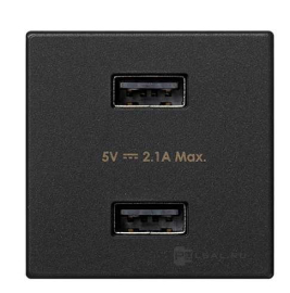 Зарядка USB 2,1А
Simon Connect K45 Лючки,  Simon Connect K45 Телеблоки,  USB type-A 5V,  двойная,   цвет - графит,  пластмасса,  K126E-14,  Simon
 - PULSAL.RU