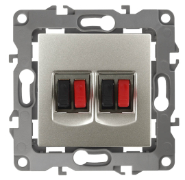 Розетка акустическая
Эра 12,  2 пары,   цвет - перламутр,  пластмасса,  Б0027470,  12-3112-15,  ЭРА
 - PULSAL.RU