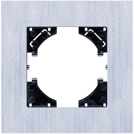 Рамка брашированная AL
Reflex,  1 пост,   цвет - серебро брашированное,  горизонтальная,  металл,  RA1SR,  Kollinger
 - PULSAL.RU