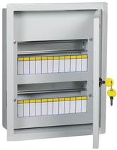 Щит TITAN 3 TREND ЩРв-24з-3, TITAN 3, встраиваемый, IP 31,  модулей - 24, металл,  цвет - серый, MKM14-V-24-30-T, IEK - PULSAL.RU