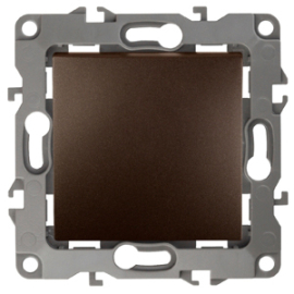 Выключатель
Эра 12,  одноклавишный,  без подсветки,   цвет - бронза,  пластмасса,  Б0019273,  12-1001-13,  ЭРА
 - PULSAL.RU
