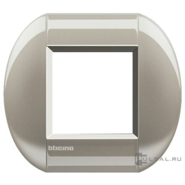 Рамка овальная
LivingLight,  1 пост,   цвет - титан,  горизонтальная,  металл,  LNB4802TC,  BTicino
 - PULSAL.RU