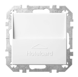 Выключатель карточный
Epsilon,  Retro Liregus,  с подсветкой,   цвет - белый матовый,  пластмасса,  IVKJ2.10-204-01.R/WWM,  LIREGUS
 - PULSAL.RU