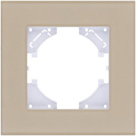 Рамка матовая MG
Reflex,  1 пост,   цвет - золотое матовое стекло,  горизонтальная,  стекло,  RM1GD,  Kollinger
 - PULSAL.RU