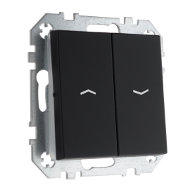 Выключатель для жалюзи
Epsilon,  Retro Liregus,  без фиксации,  без подсветки,   цвет - черный матовый,  пластмасса,  IJZ.10-001-01.R/SWM,  LIREGUS
 - PULSAL.RU