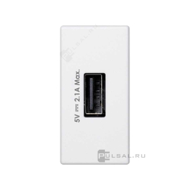 Зарядка USB 2,1А узкая
Simon Connect K45 Лючки,  Simon Connect K45 Телеблоки,  USB type-A 5V,  одинарная,   цвет - белый глянец,  пластмасса,  K126D-9,  Simon
 - PULSAL.RU