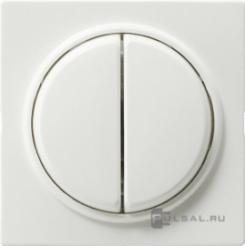 Накладка с клавишами
S-Color,  двухклавишный,  без подсветки,   цвет - белый,  пластмасса,  029540,  0295 40,  Gira
 - PULSAL.RU