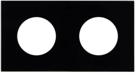 Рамка для розеток
GLARE,  2 поста,   цвет - черное стекло,  вертикальная,  горизонтальная,  стекло,  043836 ARL,  043836,  Аrlight
 - PULSAL.RU