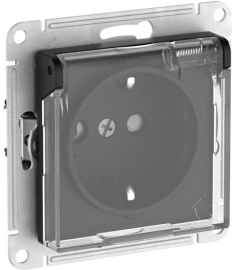 Розетка AQUA (безвинтовые клеммы)
Atlas Design,  со шторками,  с заземлением,  одинарная,  безвинтовые клеммы,   цвет - карбон,  пластмасса,  IP 44,  ATN441046S,  Schneider Electric
 - PULSAL.RU