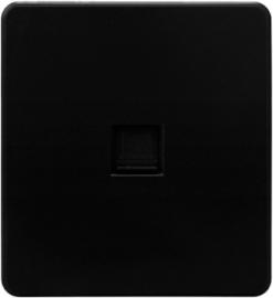 Розетка компьютерная
Miele Round,  одинарная,   цвет - оникс,  пластмасса,  KR-78-0724-3,  Kranz
 - PULSAL.RU