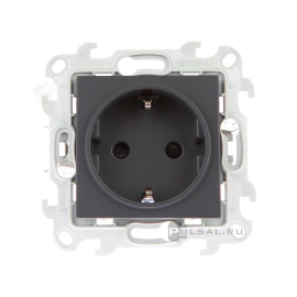 Розетка Push&Go
Simon 24 Harmonie,  со шторками,  с заземлением,  одинарная,  безвинтовые клеммы,   цвет - графит,  пластмасса,  2420432-038,  Simon
 - PULSAL.RU