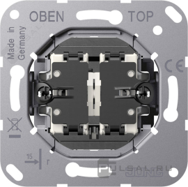 Механизм выключателя жалюзи тумблерный
LS 1912,  с фиксацией,  без подсветки,  K509VEU,  K 509 VEU,  JUNG
 - PULSAL.RU