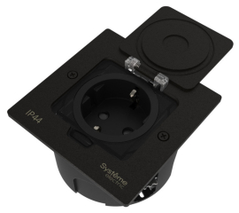 Лючок MultiDesk с розеткой и монтажной коробкой для стены, фальшпола, стола
MultiDesk,  W45,  напольная,  для сплошных стен,  для столов и мебели,  для полых стен и гипрока,  1 пост,   цвет - черный матовый,  металл,  IP 44,  MDK21102MBA,  Systeme Electric
 - PULSAL.RU