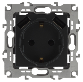 Розетка USB type-A, 3.0А с электрической розеткой
Эра 12,  USB type-A 5V,  двойная,   цвет - антрацит,  пластмасса,  Б0047844,  12-4109-05,  ЭРА
 - PULSAL.RU