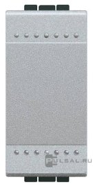 Переключатель
LivingLight,  LivingLight AIR,  одноклавишный,  без подсветки,  с возможностью подсветки,   цвет - алюминий,  пластмасса,  NT4003N,  BTicino
 - PULSAL.RU