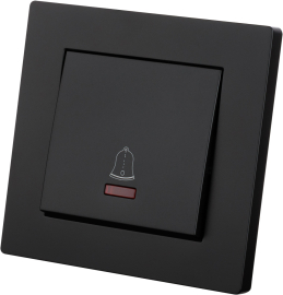 Кнопка 6А
Сенеж,  одноклавишный,   цвет - черный,  пластмасса,  SQ1816-0312,  TDM
 - PULSAL.RU