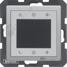 Стерео-радиоприемник Touch с RDS
Q.1,  Q.3,  Q.7,   цвет - алюминий бархат,  пластмасса,  28846084,  2884 60 84,  Berker
 - PULSAL.RU