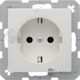 Розетка
S.1,  без шторок,  с заземлением,  одинарная,  безвинтовые клеммы,   цвет - белый глянцевый,  пластмасса,  47438989,  4743 89 89,  Berker
 - PULSAL.RU