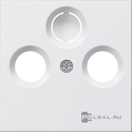 Накладка
Studio,  Standard 55,  E2,  E3,  Event,  Esprit,  E22,  телевизионная (TV),  спутниковая (SAT),  радио (R),  двойная,  тройная,   цвет - белый глянцевый,  пластмасса,  086903,  0869 03,  Gira
 - PULSAL.RU