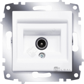 Розетка одиночная
Cosmo,  телевизионная (TV),  одинарная,   цвет - белый,  пластмасса,  619-010200-274,  619-010200-274,  ABB
 - PULSAL.RU