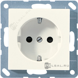 Розетка
ECO profi и ECO profi Standart,  ECO profi design (ECO Profi Deco),  со шторками,  с заземлением,  одинарная,  безвинтовые клеммы,   цвет - слоновая кость,  пластмасса,  EP1420KI,  EP 1420 KI,  JUNG
 - PULSAL.RU