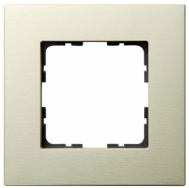 Рамка
R3,  1 пост,   цвет - шампань,  вертикальная,  горизонтальная,  металл,  81001ACG,  Wedder
 - PULSAL.RU