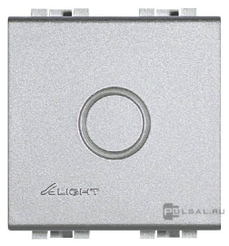 Заглушка  выламываемой вставкой
LivingLight,  LivingLight AIR,   цвет - алюминий,  пластмасса,  NT4951,  BTicino
 - PULSAL.RU