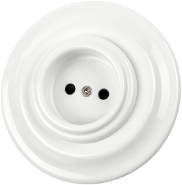 Розетка
Болонь,  без шторок,  без заземления,  одинарная,  винтовые клеммы,   цвет - белый,  фарфор / керамика,  SQ1820-0021,  TDM
 - PULSAL.RU