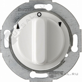 Жалюзийный поворотный выключатель
1930,  Glas,  без фиксации,  без подсветки,   цвет - белый глянцевый,  пластмасса,  381203,  3812 03,  Berker
 - PULSAL.RU