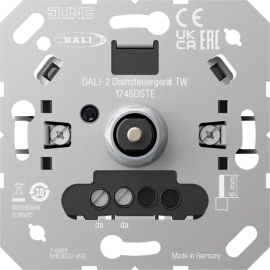Электронный потенциометр DALI-2 без блока питания шины, TW (tunable white - с регул.цвет.темп.)
A VIVA,  A creation,  A 550,  A flow,  AS 500,  CD 500,  LS 990,  LS plus,  LS 990 Les Couleurs Le Corbusier,  LS ZERO,  LS-design,  ECO profi и ECO profi Standart,  ECO profi design (ECO Profi Deco),  поворотно-нажимной,  с возможностью управления с 2-х мест,  протокол DALI,  1745DSTE,  1745 DSTE,  JUNG
 - PULSAL.RU