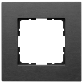 Рамка
R3,  1 пост,   цвет - черный,  вертикальная,  горизонтальная,  металл,  81001AB,  Wedder
 - PULSAL.RU