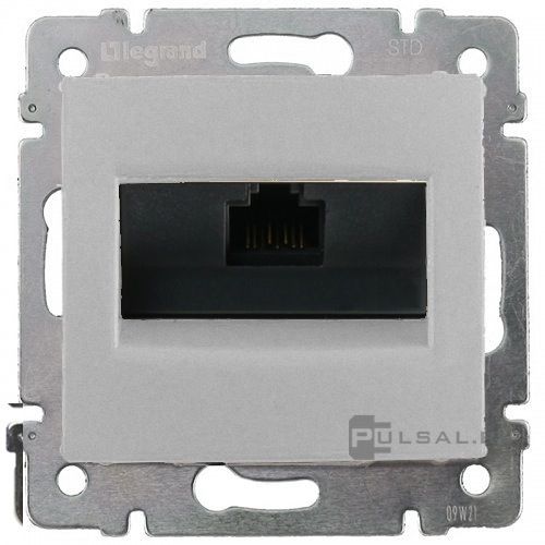 Розетка компьютерная RJ45 Cat.6 (UTP) с монтажными лапками
Valena,  одинарная,   цвет - алюминий,  пластмасса,  770246,  7 702 46,  Legrand
 - PULSAL.RU Розетка компьютерная RJ45 Cat.6 (UTP) с монтажными лапками
Valena,  одинарная,   цвет - алюминий,  пластмасса,  770246,  7 702 46,  Legrand
 - PULSAL.RU