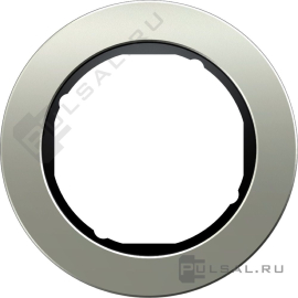 Рамка
R.Classic,  1 пост,   цвет - нержавеющая сталь,  черный глянцевый,  вертикальная,  горизонтальная,  металл,  10112004,  1011 20 04,  Berker
 - PULSAL.RU