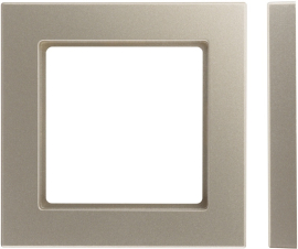 Рамкa Slim Line
Epsilon,  1 пост,   цвет - шампань,  вертикальная,  горизонтальная,  пластмасса,  K14-145-01.E/Ch,  28-3221,  LIREGUS
 - PULSAL.RU