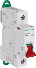 Выключатель нагрузки (рубильник) Systeme9 Systeme9, 1 полюс, 25А, S9S40125, Systeme Electric - PULSAL.RU